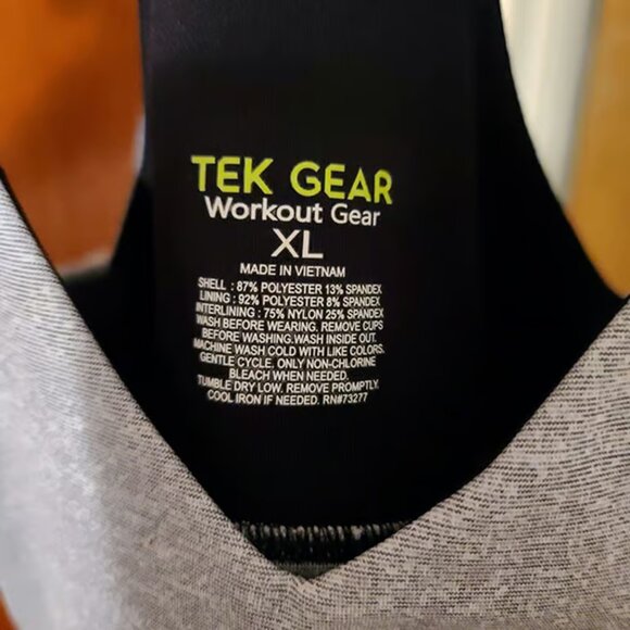 Tek Gear Grey Sports Bra Size XL - Picture 3 of 3